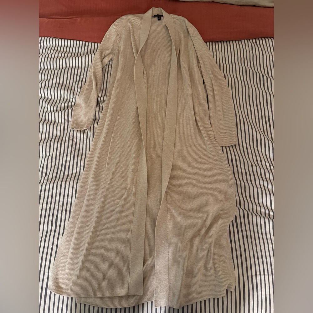 Banana Republic Light Tan Long Ribbed Sweater